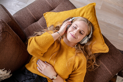 Young women relaxing