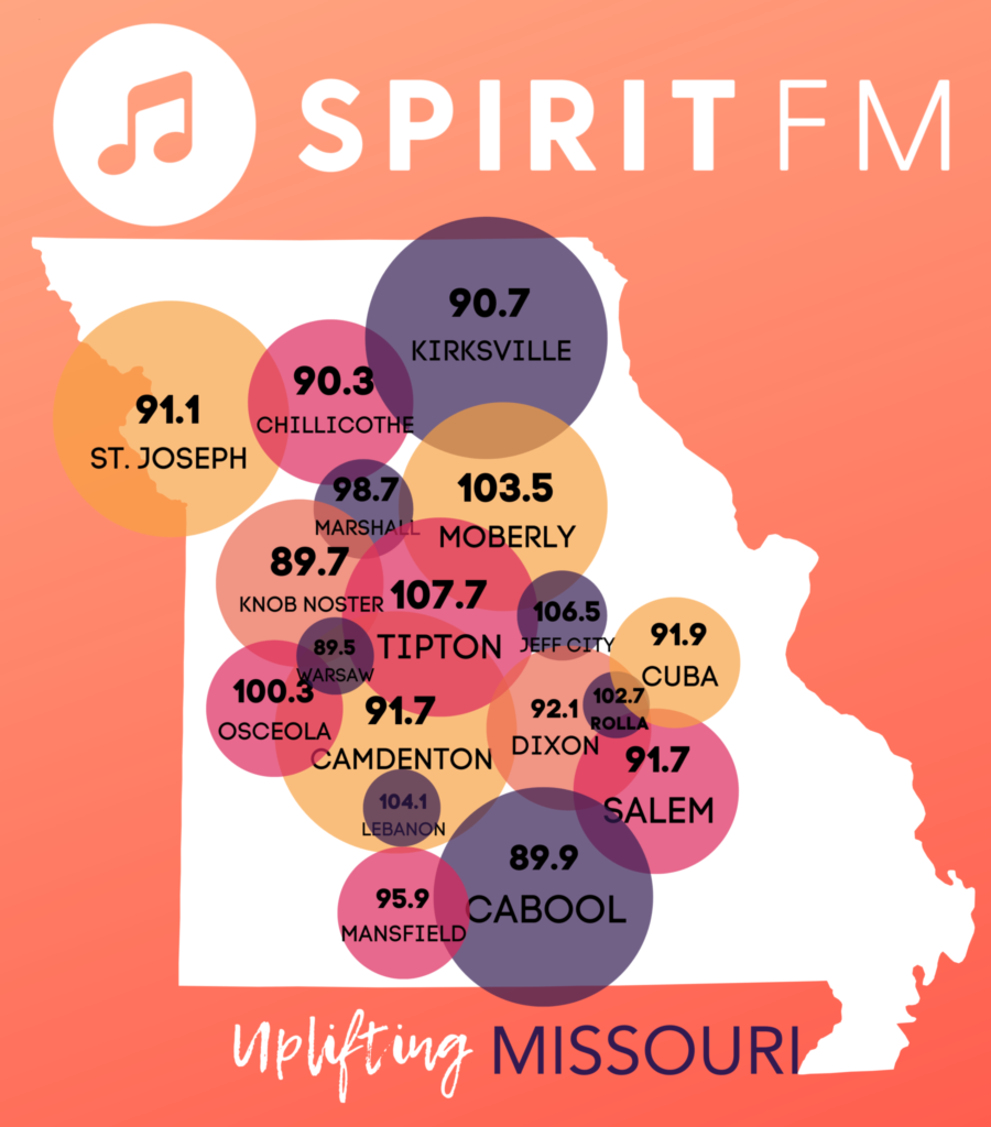 Spirit FM listener map